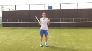 Теннис.Тренировка со стенкой.