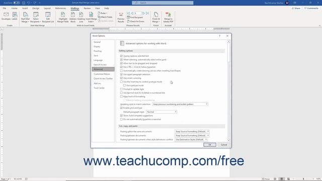 Word 2019 and 365 Tutorial Deleting Mail Merge Rules in Word Microsoft Training смотреть онлайн