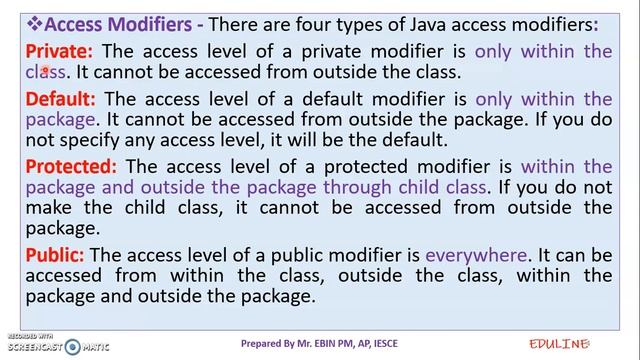 JAVA - MODULE 2 - TOPIC 25 - INHERITANCE (BASICS & TYPES) смотреть онлайн