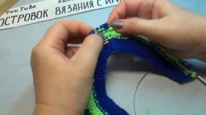 #543 ТАПОЧКИ СПИЦАМИ,СВЯЗАННЫЕ СВЕРХУ С БЕСШОВНОЙ ПОДОШВОЙ. МАСТЕР КЛАСС.