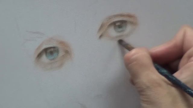 Как рисовать глаза. Сухая кисть. Приёмы рисования. сухой кистью в цвете. Уроки Татьяны Артыковой смотреть онлайн