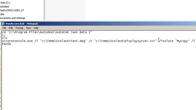Using The AutoCAD AcCoreConsole