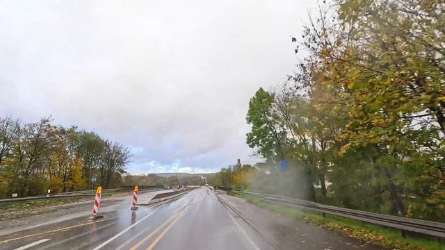 Driving in Germany 🇩🇪 from Saarbrücken to Perl in November 2023. смотреть онлайн