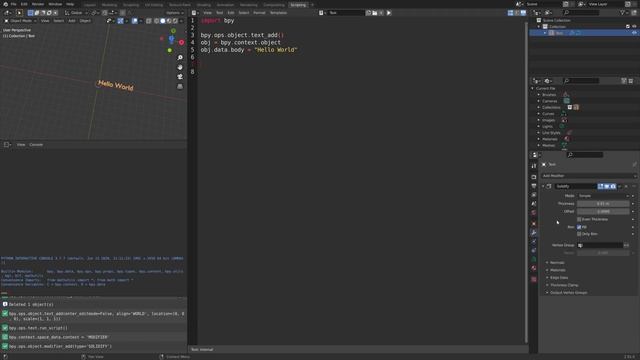 [2.91] Blender Tutorial: How to Print Python Output in the 3D Viewport смотреть онлайн
