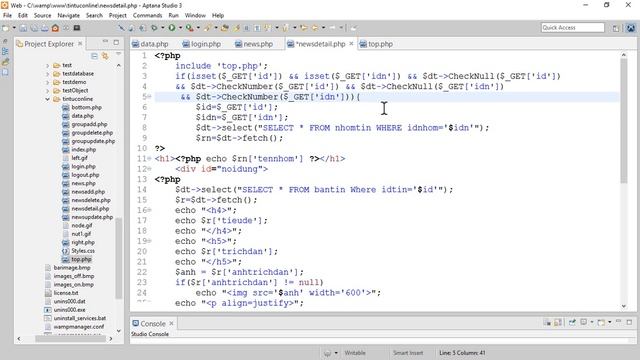 PHP. XD Website tin tức-Bài 7. Chuẩn bị cho việc xử lý dữ liệu, vấn đề bảo mật Website смотреть онлайн