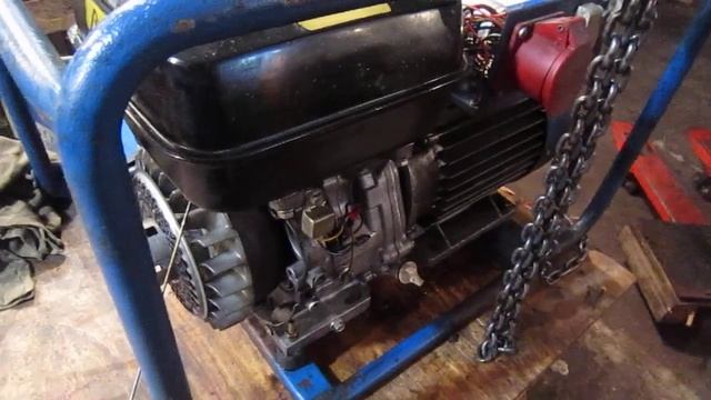 Трехфазный бензогенератор GEKO, мотор HONDA GX240, произведен ремонт генератора и техобслуживание