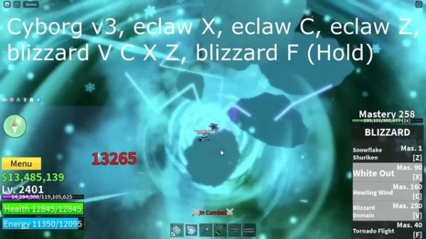 New Best Blizzard Combo in Blox Fruits