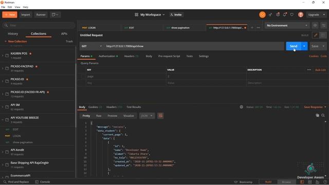 Tutorial Laravel | Membuat RESTful API Laravel with Laravel Sanctum | API Pagination смотреть онлайн