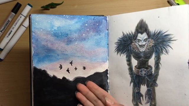 Обзор на акварельный скетчбук / книгу смотреть онлайн
