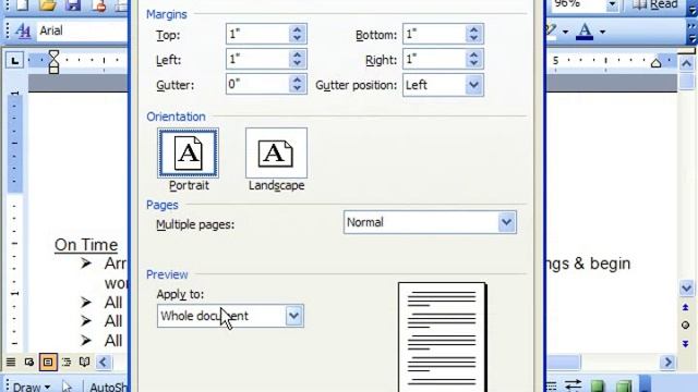 Word 2003 Tutorial Using Page Setup Microsoft Training Lesson 7.7 смотреть онлайн