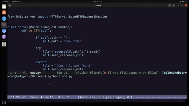 Simple HTTP server with python смотреть онлайн