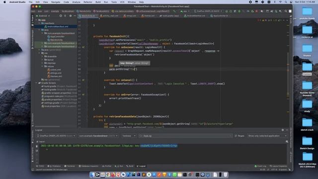 Integrate facebook login into android application example, Using Facebook SDK Part-2 смотреть онлайн