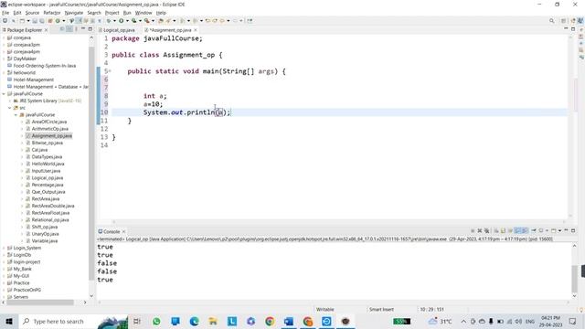 Logical, Assignment & Ternary Operator in Java | Tutorial #9 смотреть онлайн