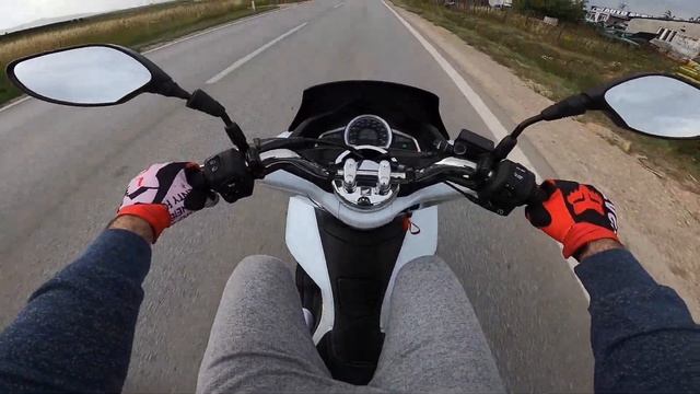 HONDA PCX 125 TOP SPEED TEST смотреть онлайн