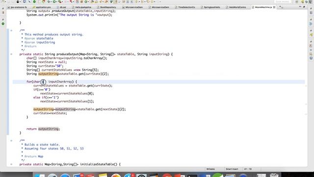 Program for Moore machine смотреть онлайн