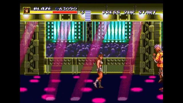 Sega Mega Drive 2 (Smd) 16-bit Streets of Rage 3  (Bare Knuckle 3) Stage 2