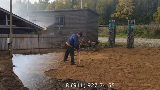 Благоустройство дачного участка. Работа миниэкскаватора. Дятлицы смотреть онлайн