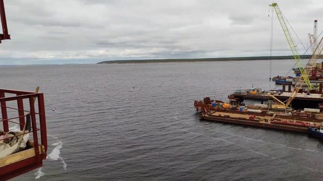 Мост в Климовке.Опора:N.3.Подготовка опоры к надвижке. смотреть онлайн