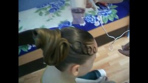 Как добится глянцевого блеска на причёске для бальных танцев.