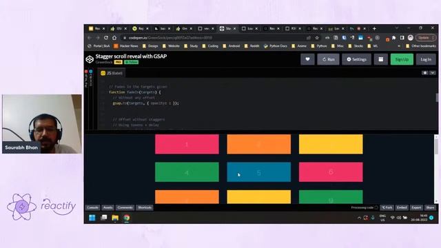 Building Award winning websites with React and GSAP by Saurabh Bhan смотреть онлайн