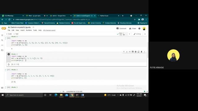 Manipulasi array menggunakan numpy (Modul 1_Data Mining) смотреть онлайн