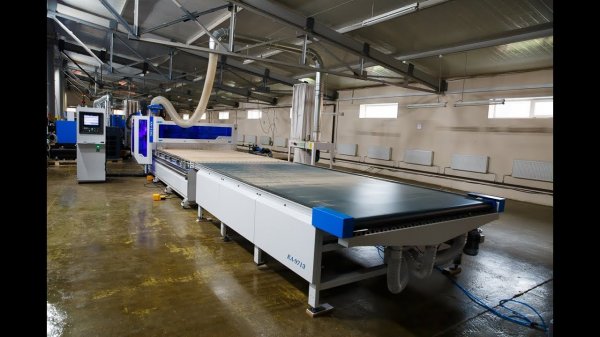 Линия Нестинга. Обрабатывающий центр с ЧПУ KDT KN-3712. (Выставка Дни открытых дверей KDT)