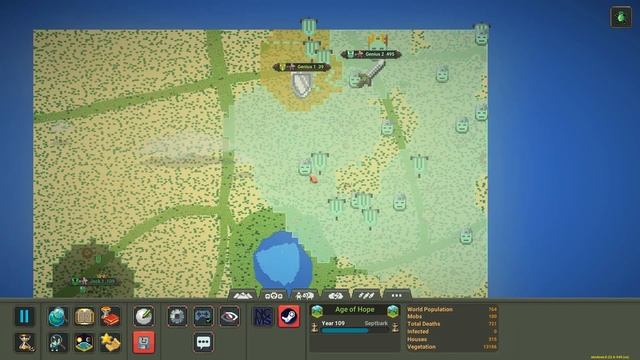 Jocks VS Geniuses Battle for the Oasis in WorldBox! смотреть онлайн