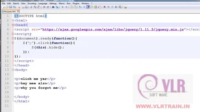 How to add jQuery to Your Website Two methods English-02-vlr training смотреть онлайн