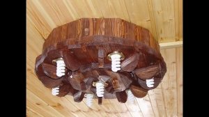 Люстры из дерева своими руками.