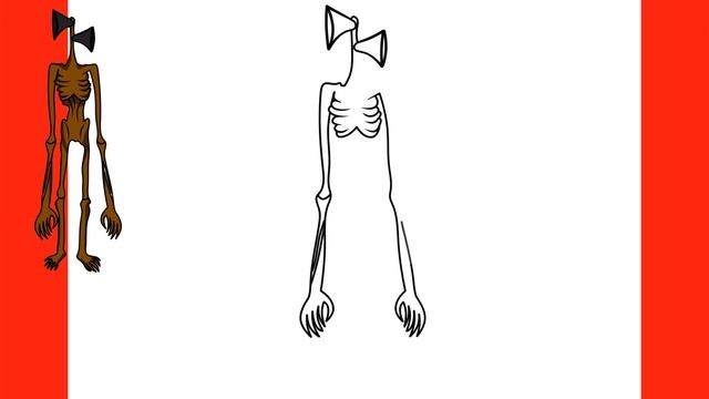 How To Draw SIREN HEAD | Step By Step смотреть онлайн