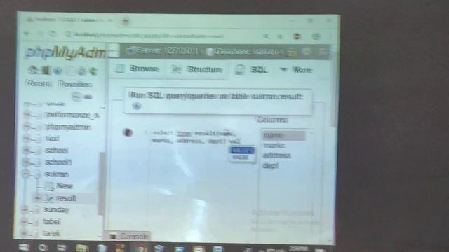Database: Create table, Data insert in table, Run SQL query смотреть онлайн