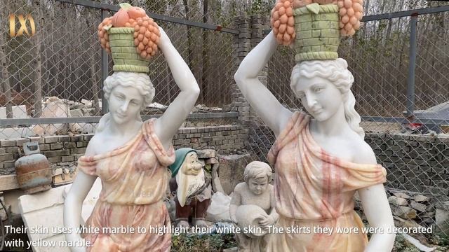 Ideal Arts outdoor home decor stone garden life size marble greek woman statues sculptures for sale смотреть онлайн