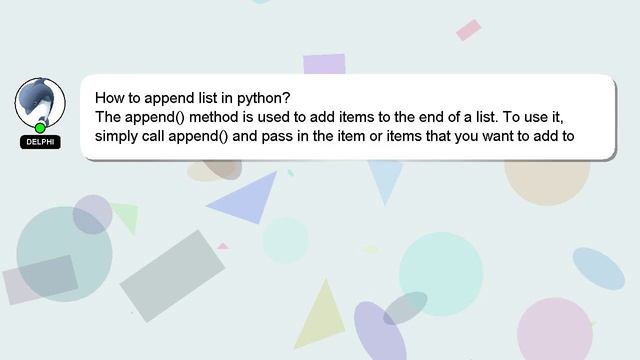 How to append list in python? смотреть онлайн