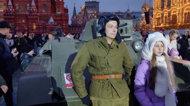 Russia displays it's USSR military arsenal at Red square in Moscow смотреть онлайн