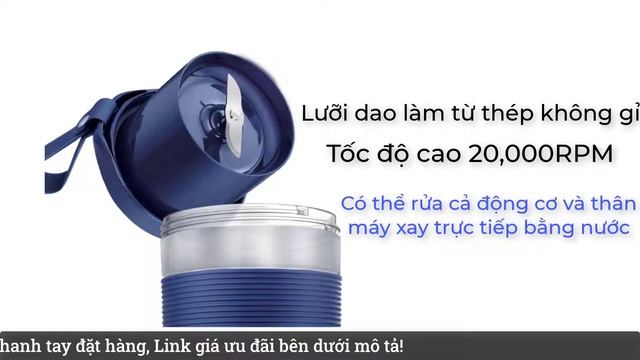 Máy xay sinh tố cầm tay Lock&Lock 300ml EJJ321- Màu NAVY| BiboReview смотреть онлайн