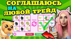 ЧАО ЧАО СОГЛАШАЮСЬ на ЛЮБОЙ ТРЕЙД | Что дают ДРУЗЬЯ за моего легендарного пета Adopt me Roblox