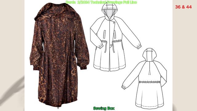 Burda Style 2/2024 Technical Drawings Full Line & Burda Şubat 2024 Teknik Çizimler