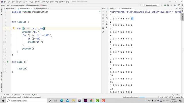 #37 labeled break in kotlin | Kotlin tutorial | Kotlin Bootcamp for programmers смотреть онлайн