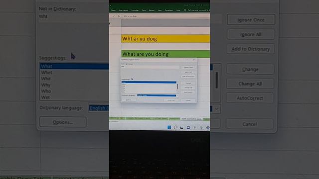 auto spell check and correction in Excel смотреть онлайн