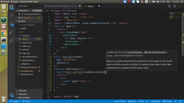 React js Advanced tutorial in Hindi #6 Recoil | state management library смотреть онлайн