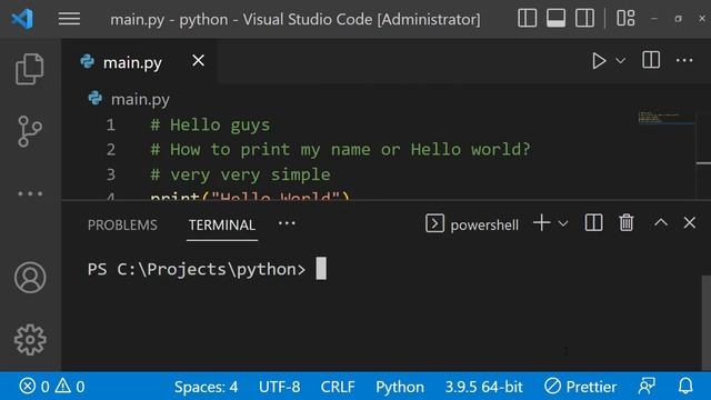 python first program смотреть онлайн