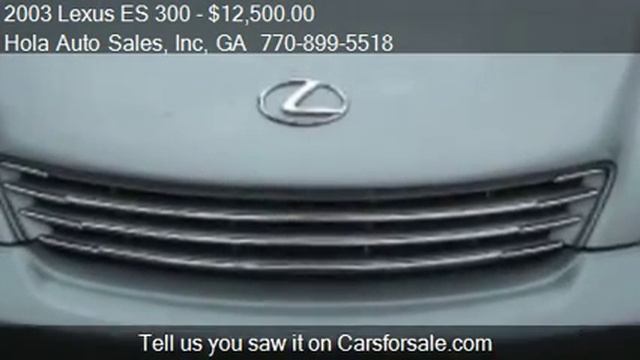 2003 Lexus ES 300 Sedan - For Sale In Atlanta, GA 30340