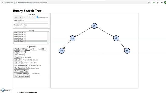 Binary Search Tree Visualization смотреть онлайн
