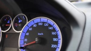 Измененная подсветки приборов Chevrolet Aveo T250 1.6 16V на синюю