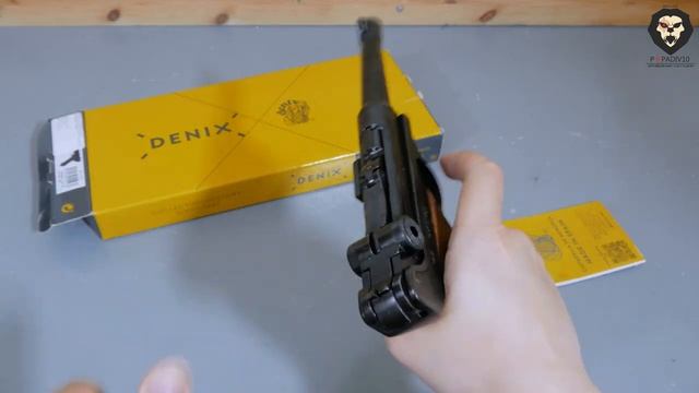 Макет пистолета Denix Luger D7/M-1143 видео обзор 4k смотреть онлайн