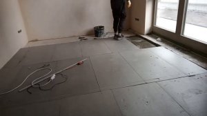 Укладка пенополистирола на пол в первый раз