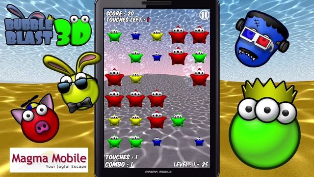 Bubble Blast 3D -- Magma Mobile Game смотреть онлайн