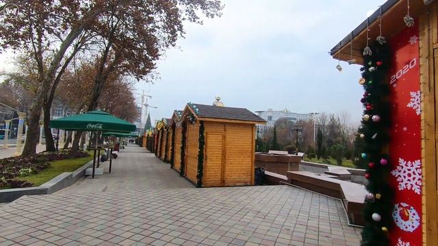 Душанбе, парк Рудаки, Елка 2020 смотреть онлайн