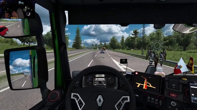 ETS2 Gameplay 4K + wheel cam | Renault T EVO 460 in Promods | Örebro - Wałcz смотреть онлайн