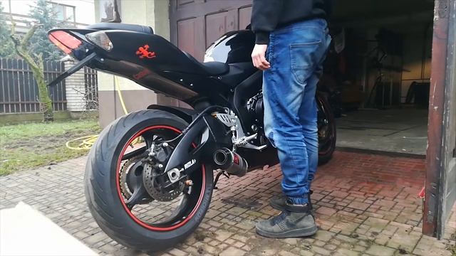 Suzuki GSXR 600 k7 Dominator HP3 exhaust sound without dbKiller смотреть онлайн